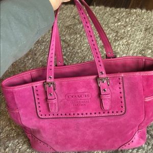 Authentic Pink Coach tote bag NWT